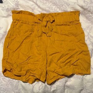 Kids Mustard Yellow Shorts